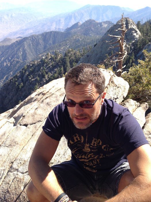 Steve Blum on a mountain