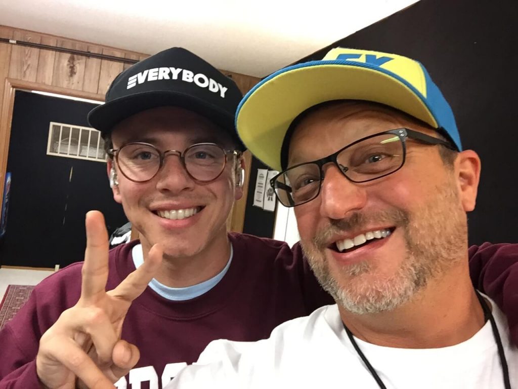 Logic & Steve Blum in hats