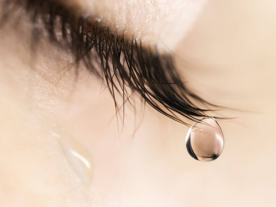 Close-up of Eye Feeling Fully Through Tears